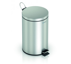 Wastepaper bin 5L stainless steel brushed